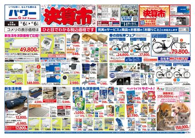 コメリパワー 3/6号 決算市 オモテ