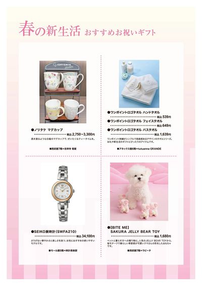 春の新生活 おすすめギフト ②(東戸塚)