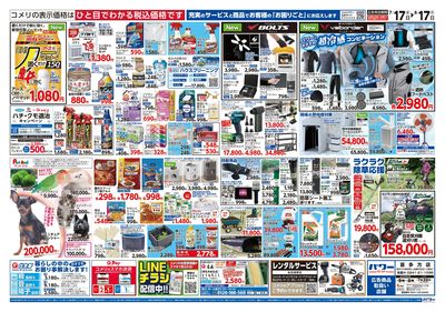 コメリパワー 7/17号 夏本番を楽しもう! ウラ