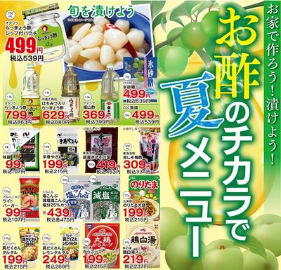 お酢のチカラで夏メニュー