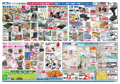 コメリパワー 3/7号 決算市 ウラ