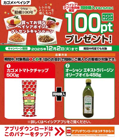 ベイシアアプリ会員様限定 買ってお得なベイシアポイントプレゼントキャンペーン