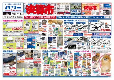 コメリパワー 3/6号 決算市 オモテ