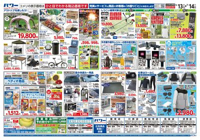 コメリパワー 6/13号 家計応援祭  ウラ