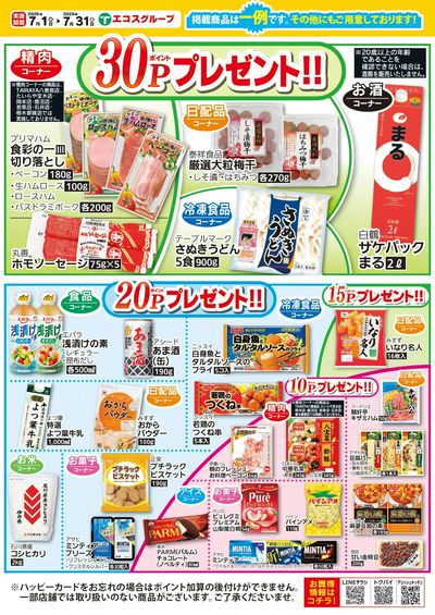7月ハッピーカードプレゼントポイント:うら