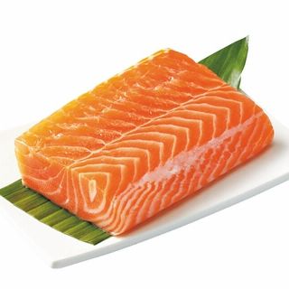 銀鮭刺身用ブロック(養殖、解凍) 100g当たり