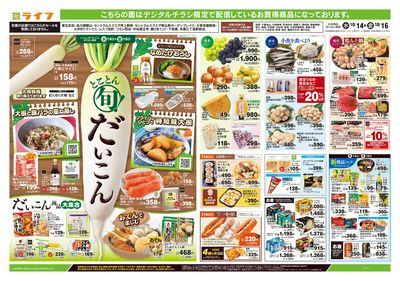 10/14号 均一セール/とことん旬!だいこん