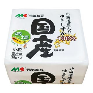 マルキン 元気納豆 国産 減塩あまかたれ付 3個組