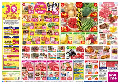 3/20号 週末チラシ オモテ