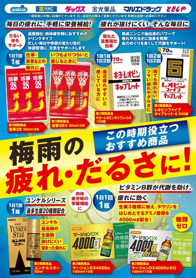 梅雨の疲れダルサにおすすめ!