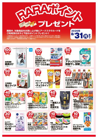 RARAポイントプレゼントポスター