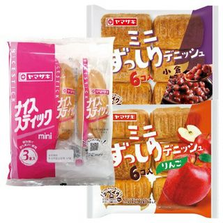 ミニずっしりデニッシュ(りんご/小倉)(6コ入)/ナイススティックミニ(3本入)