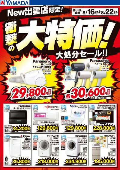 衝撃の大特価!大処分セール!