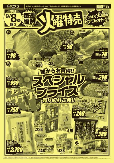 9月8日(火)~9月9日(水)