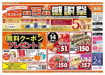 イオンビッグ創業15周年感謝祭!