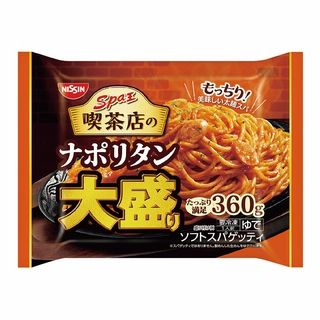 日清スパ王 大盛り 喫茶店のナポリタン