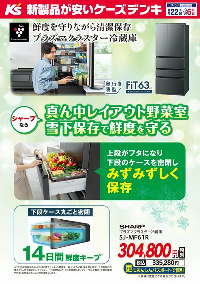 鮮度を守りながら清潔保存 プラズマクラスター冷蔵庫