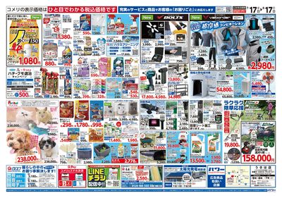 コメリパワー 7/17号 夏本番を楽しもう! ウラ