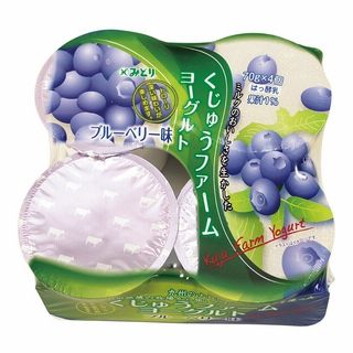 みどり くじゅうファーム ヨーグルトブルーベリー味 4個組