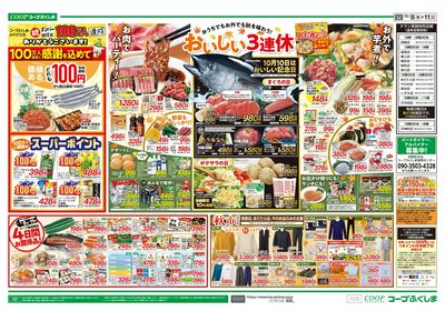 秋の行楽 芋煮BBQ ・100万人感謝(衣料あり) ウラ