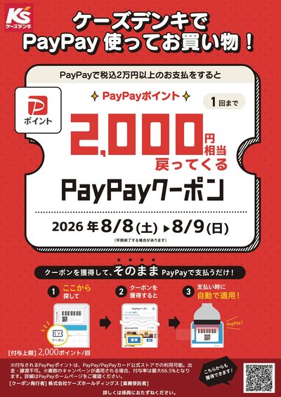 ケーズデンキでPayPay使ってお買い物!