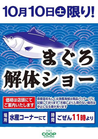 26年10月10日マグロ解体ショー