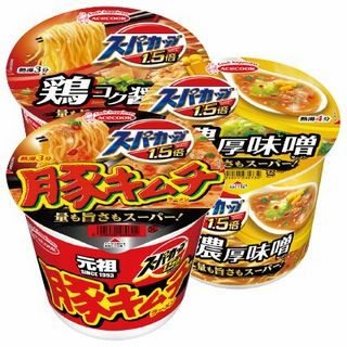 スーパーカップ1.5倍(鶏コク醤油/濃厚味噌/豚キムチ)