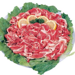 国産 豚カタ切り落とし 100g当り