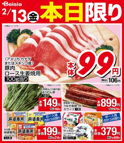 2/13限りのお買い得!