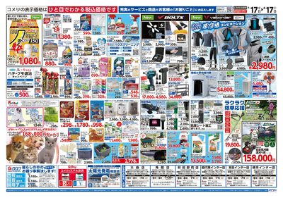 コメリパワー 7/17号 夏本番を楽しもう! ウラ