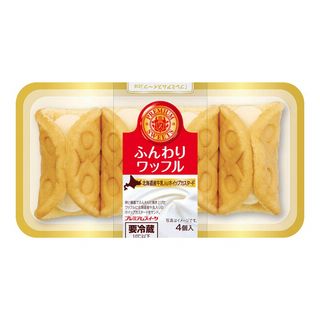 山崎製パン ふんわりワッフル 北海道産牛乳入り 4個入
