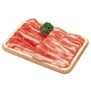 カナダ産またはアメリカ産豚肉うす切り(バラ)