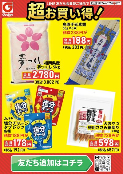 LINE友だち限定 超お買い得チラシ