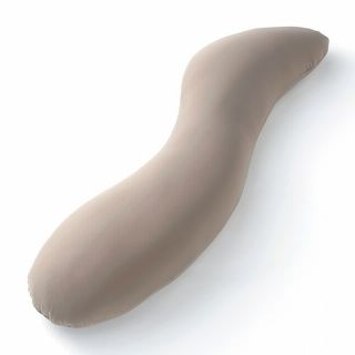 3種の素材をブレンドした抱き枕 グレー 40×100cm