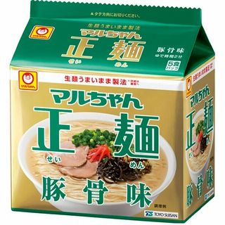東洋水産 マルちゃん正麺 豚骨味 5食パック