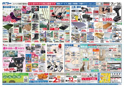 コメリパワー 3/7号 決算市 ウラ