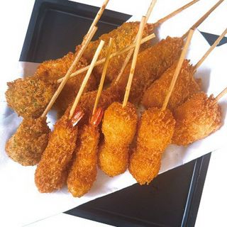 6種の人気串カツ盛り合わせ