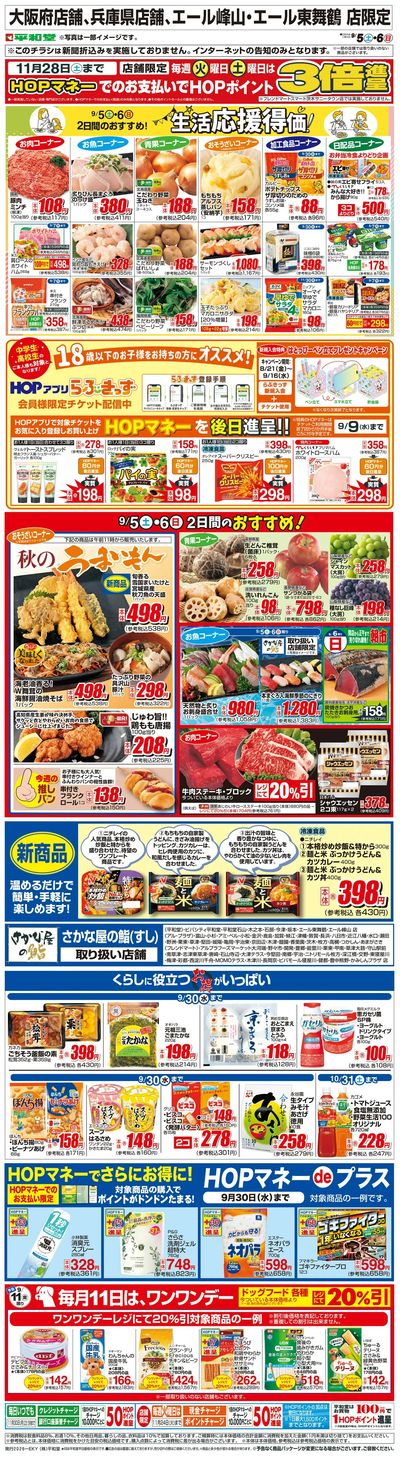 WEB限定 9/5(土)~生活応援得価2日間のおすすめ