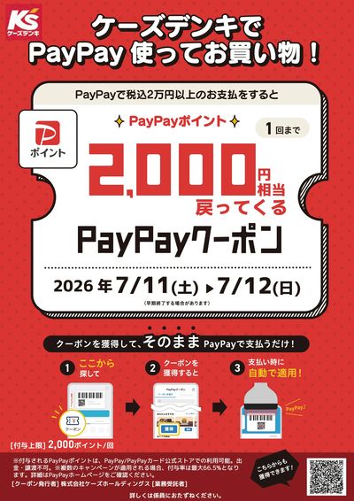 ケーズデンキでPayPay使ってお買い物!