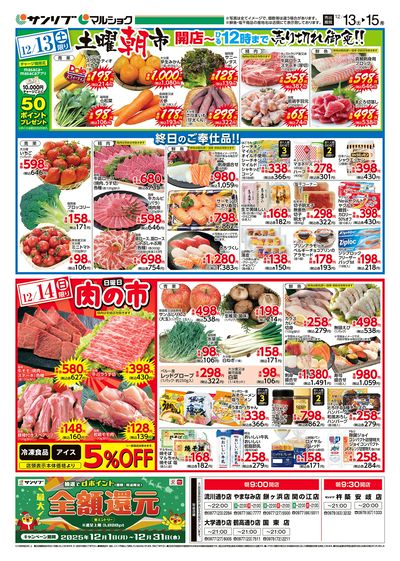 土曜朝市_肉の市_別府_表