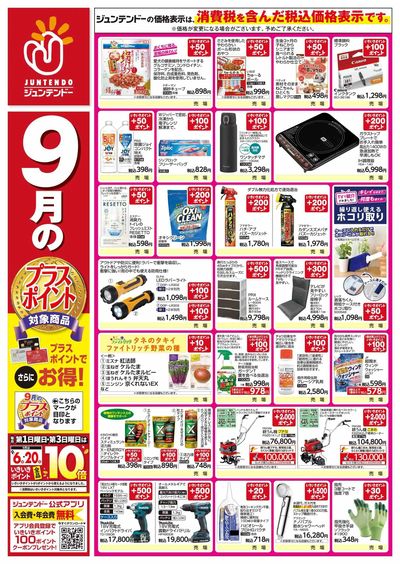 9月のプラスポイント