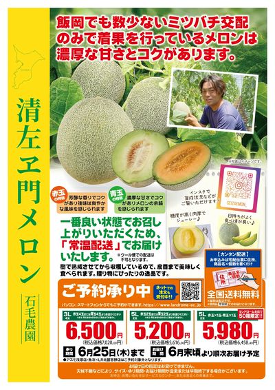 5月清左ヱ門メロン