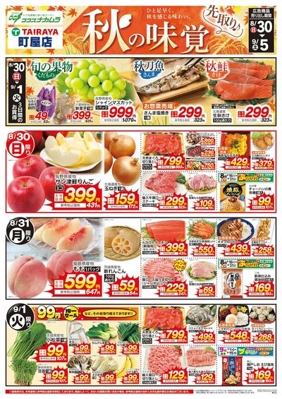 全力特価の7日間秋の味覚!
