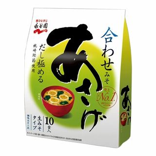 お1人様2点限り 永谷園 生タイプみそ汁 あさげ徳用 10食入