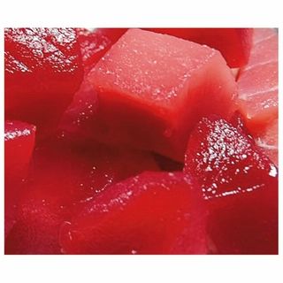 <台湾産他>解凍キハダまぐろ角切刺身用