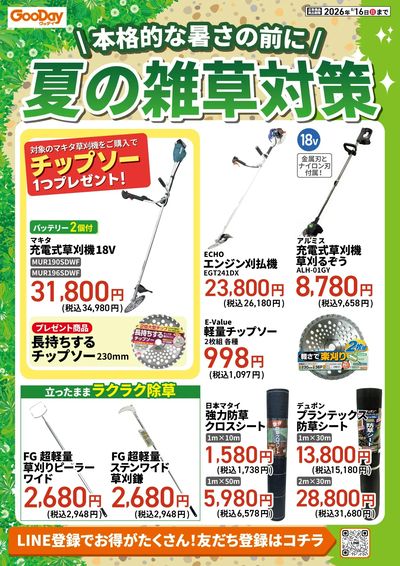 本格的な暑さの前に!夏の雑草対策チラシ_裏