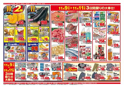 3日間限りの大奉仕!(11月9日~11月11日)