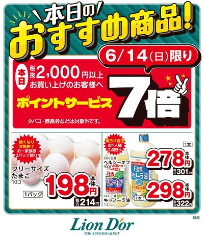 本日限りの日替わり商品!新潟県