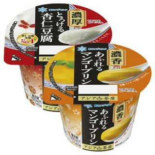アジア茶房(濃厚とろける杏仁豆腐/濃香あふれるマンゴープリン)