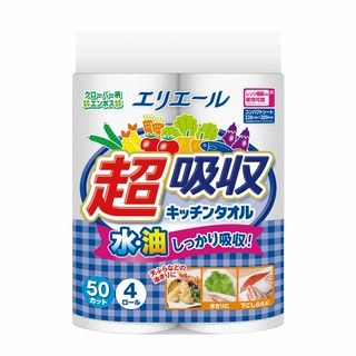 エリエール超吸収 キッチンタオル 4ロール50カット